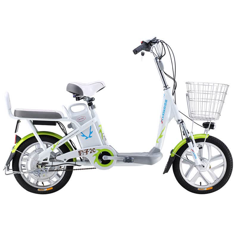 喜德盛电动自行车 48V锂电池电单车 双人 豹子2C 电动车 深蓝 16寸 - 京东